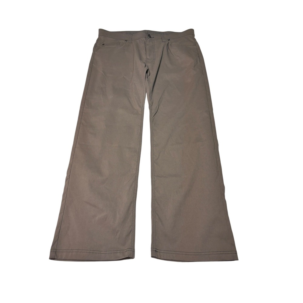 Prana Brion Slim Fitโ Pants Mens 38x30 Mud Brown Nylon Stretch M4BN30312